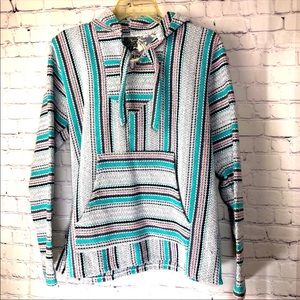Original Señor Lopez Pullover Hippie Boho Hoodie Size Mens Large (Item #404)